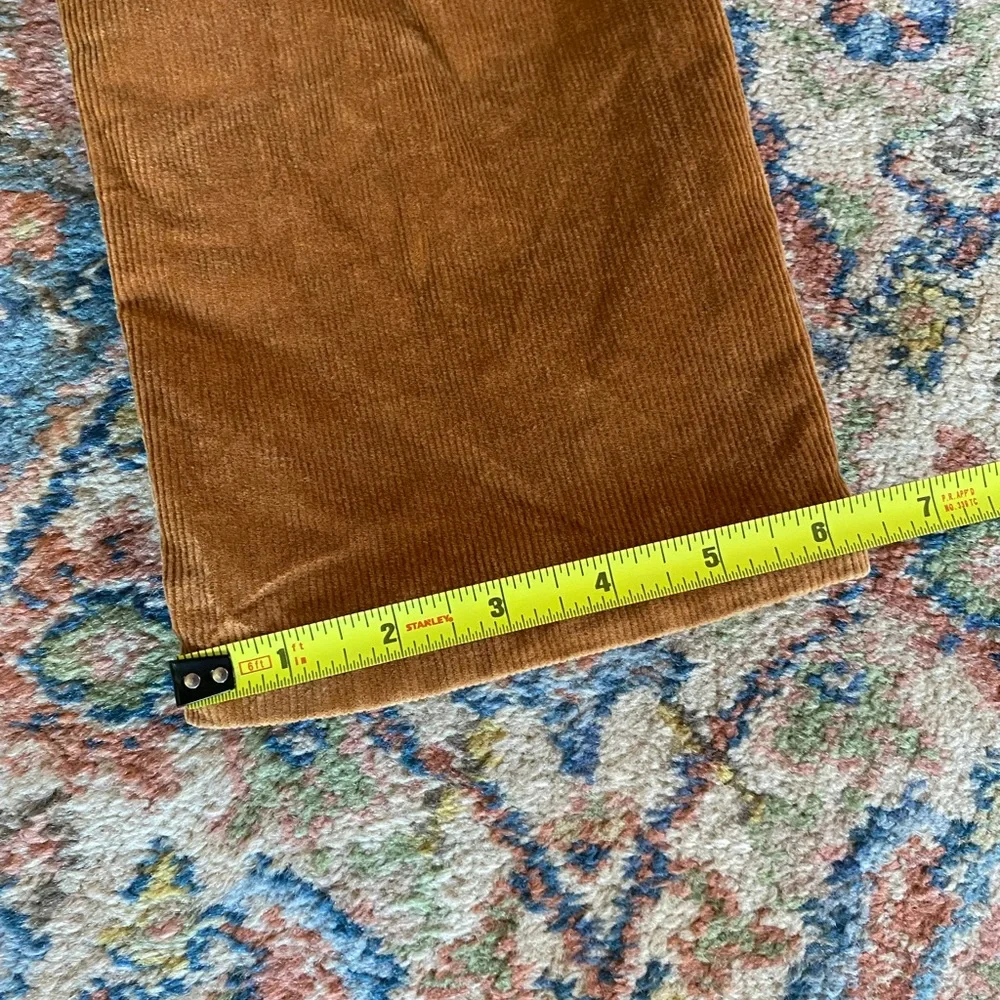 Everlane Baby Cord Cheeky Crop Brown Corduroy - waist size 24 - Picture 10 of 10